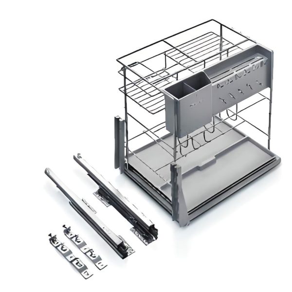 Kệ Gia Vị Dụng Cụ Phủ Nano Xám (306041S - 400mm) - Higold - Ảnh 3