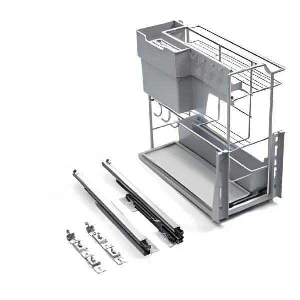 Kệ Gia Vị Dụng Cụ Phủ Nano Xám (306091S - 300mm) - Higold - Ảnh 3