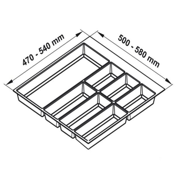 Khay Chia Classico Xám R600mm (556.52.246) - Hafele - Ảnh 5