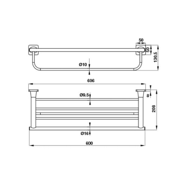 Kệ Để Khăn Tắm (580.41.413) - Hafele - Ảnh 3
