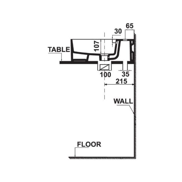 Chậu Sứ Đặt Bàn Sapporo 460 (588.79.002) - Hafele - Ảnh 3