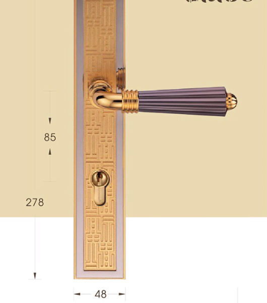 Khóa tay gạt Archie AH70118-7281, màu Vàng - Ảnh 3