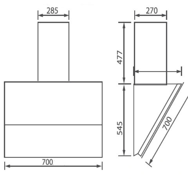 Máy Hút Mùi Độc Lập CZ 2870GH - Canzy - Ảnh 3