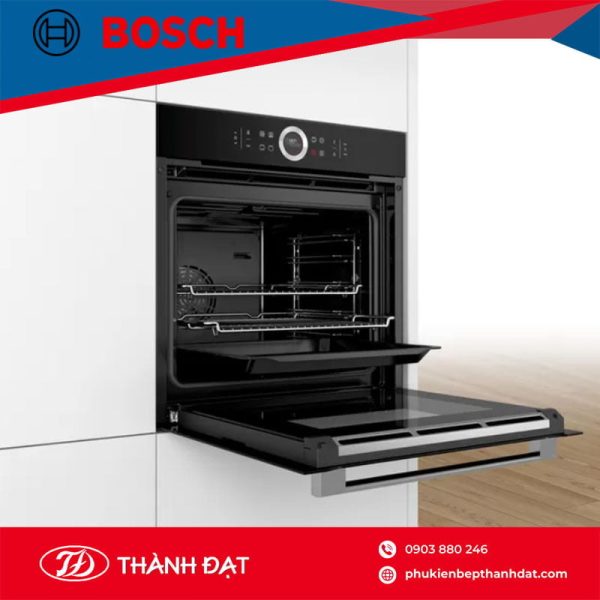 Lò Nướng Âm Tủ Đen 71L - 60cm (HMH. HBG633BB1B) Serie 8 - BOSCH