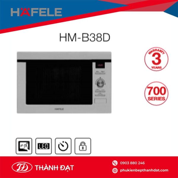 Lò Vi Sóng Kết Hợp Nướng Âm Tủ HM-B38D (538.31.200) - Hafele