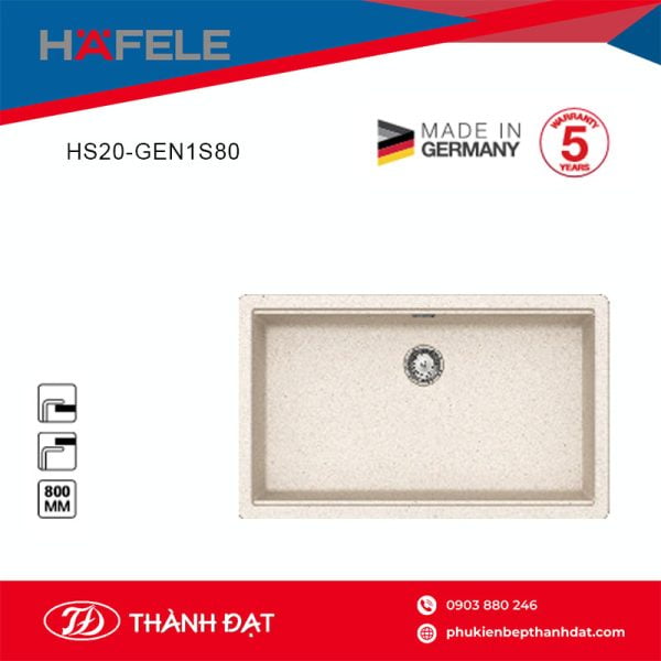 Chậu Đá HS20-GEN1S80 (570.30.800) - Hafele 1