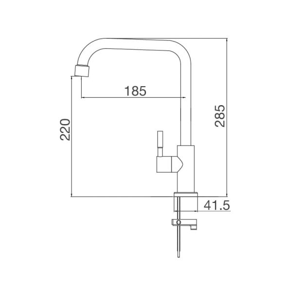 Vòi Rửa Chén K-115 XFIT - Malloca - Ảnh 3