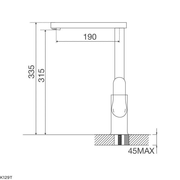 Vòi Chậu Rửa Chén K129T - Malloca - Ảnh 3