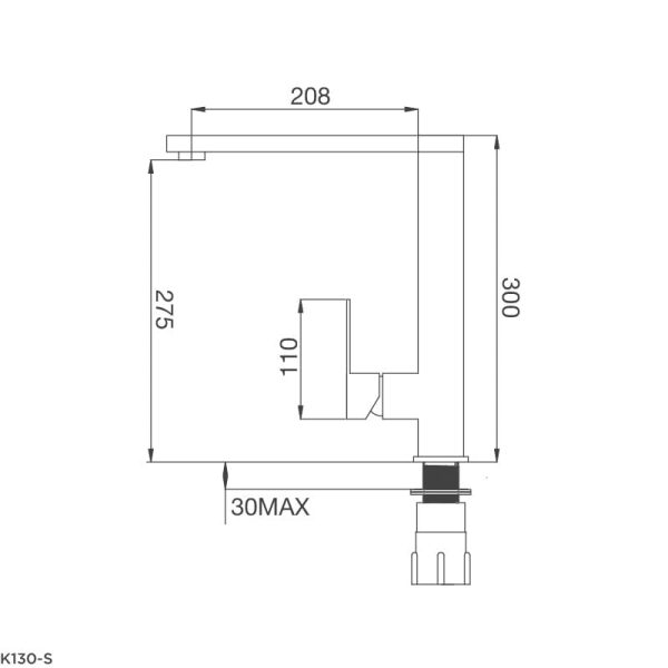 Vòi Rửa Chén K130-S - Malloca - Ảnh 3