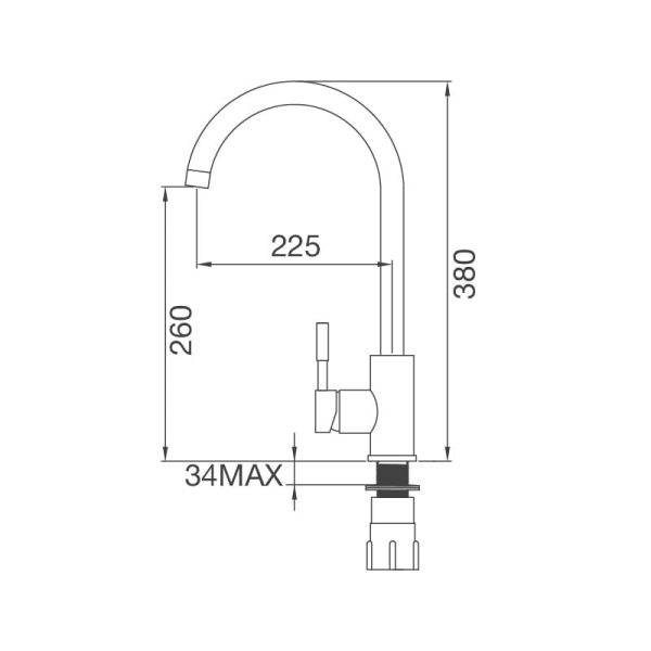 Vòi Rửa Chén K569-SN - Malloca - Ảnh 3