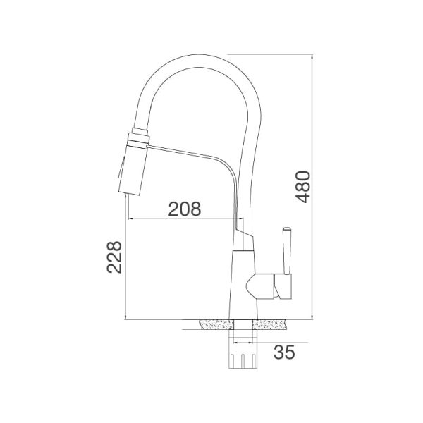 Vòi Rửa Chén K596S - Malloca - Ảnh 3