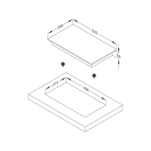 Bếp Từ Domino MDI 302 - Malloca - Ảnh 3