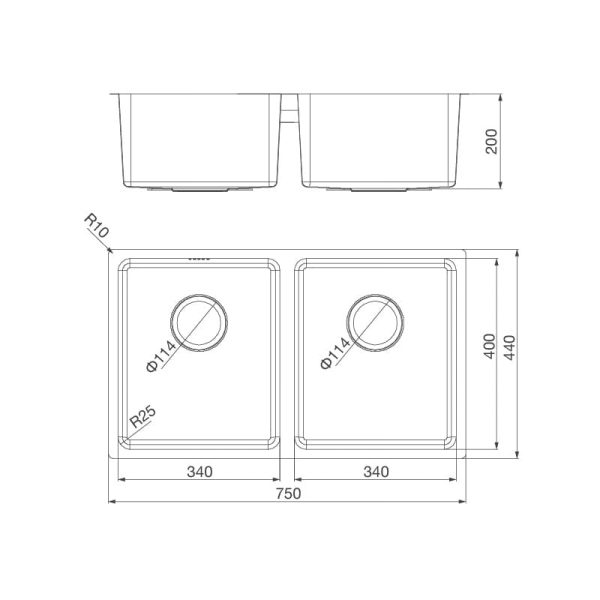 Chậu Rửa Chén MS6075 - Malloca - Ảnh 3
