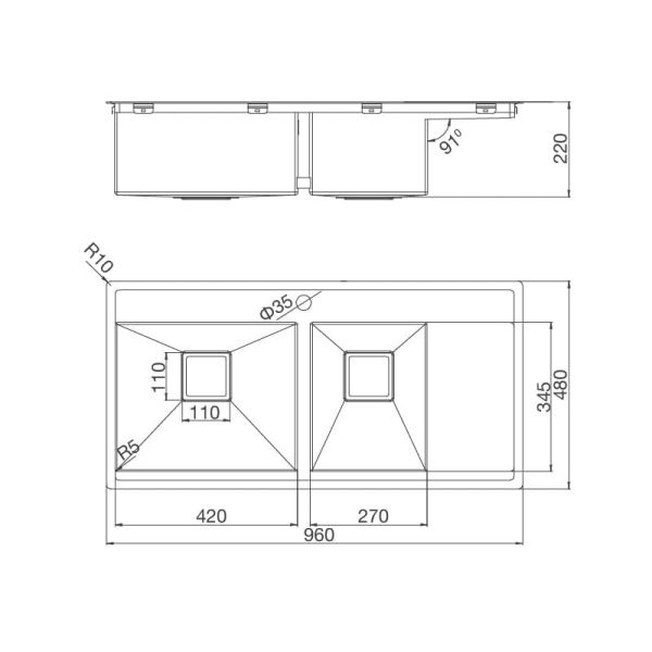 Chậu Rửa Chén MS 6305T - Malloca - Ảnh 3