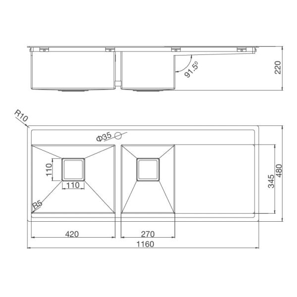 Chậu Rửa Chén MS 6306T - Malloca - Ảnh 3