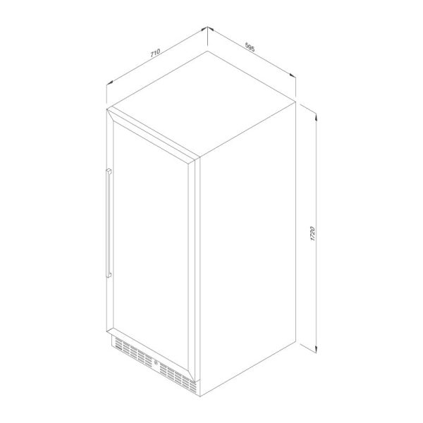 Tủ Bảo Quản Rượu Vang Âm Tủ/ Độc Lập MWC180BG - Malloca - Ảnh 5