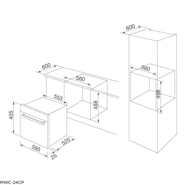 Tủ Bảo Quản Rượu Âm Tủ MWC-24CP - Malloca - Ảnh 3