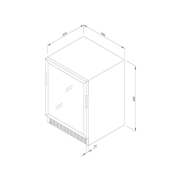 Tủ Bảo Quản Rượu Vang Âm Tủ/ Độc Lập MWC-46BG - Malloca - Ảnh 5