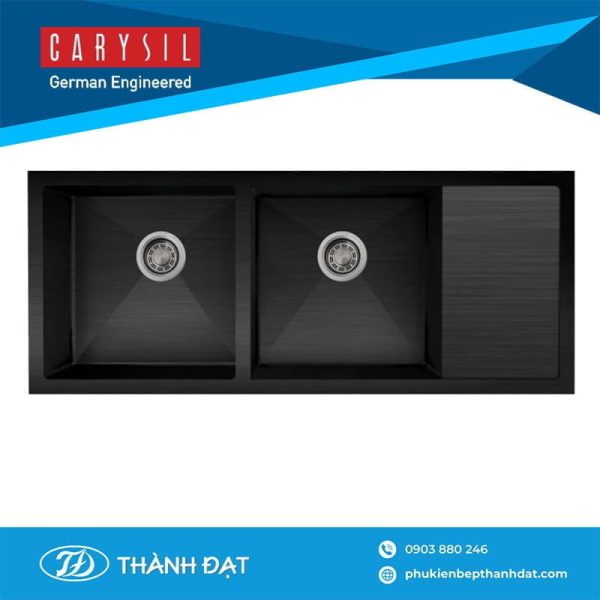 Chậu rửa chén Pona PNI2-1145 đen - Carysil