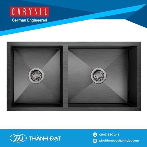 Chậu rửa chén Pona PNI2-8745 đen - Carysil
