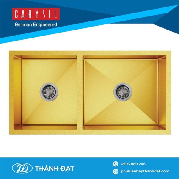 Chậu rửa chén Pona PNI3-8745 vàng - Carysil