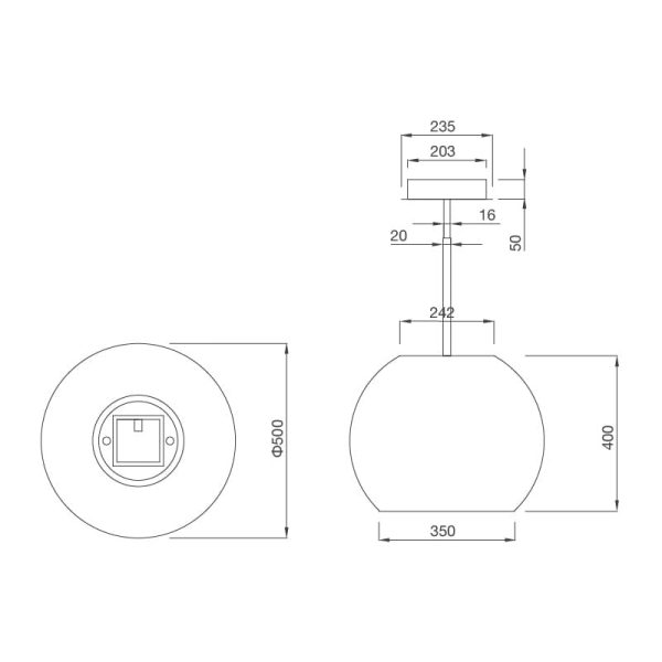 Máy hút khử mùi đảo Malloca Sphera chrome-I001C - Ảnh 3