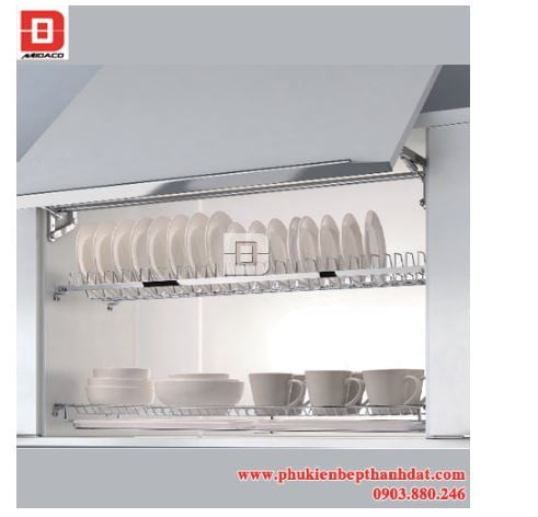 Kệ chén 2 tầng âm tủ inox cao cấp