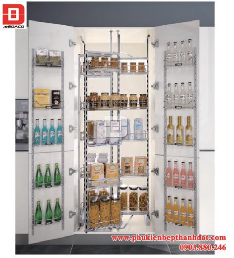 Kệ kéo 36 rổ inox chất lượng cao