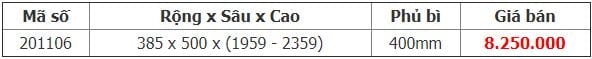 Kệ kéo 6 tầng inox 304 201106