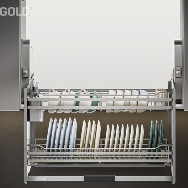 Kệ Kéo 2 Tầng – Ống Đũa Di Động Inox 304 (401332 – 700mm) – Higold - Ảnh 3