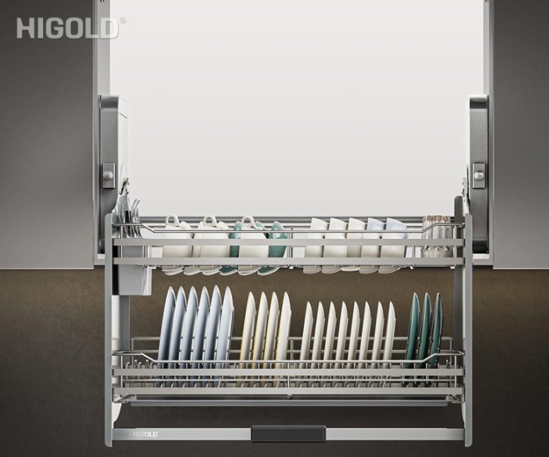 Kệ Kéo 2 Tầng – Ống Đũa Di Động Inox 304 (401334 – 900mm) – Higold ...