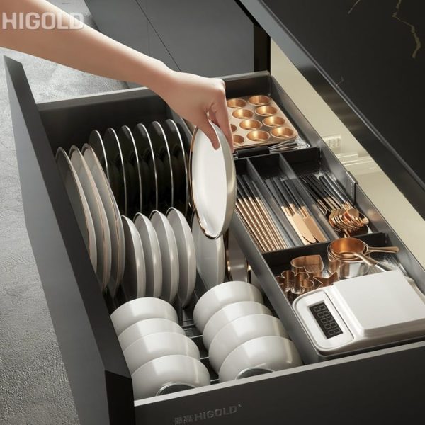 Kệ đựng chén, dĩa, muỗng nhôm xingfa (303881 – 900mm) – Higold - Ảnh 3