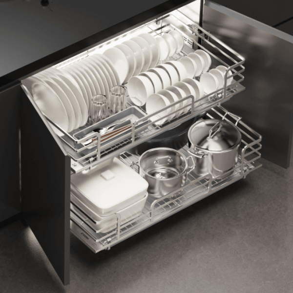 Kệ đựng xoong, nồi Diamond 2.0 inox 304 (301531 - 600mm) - Higold