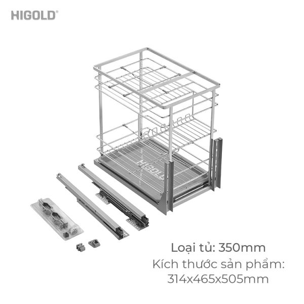 Kệ Gia Vị Cao Cấp Inox 304 (306078 -350mm) - Higold - Ảnh 2