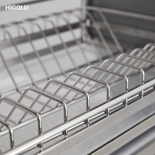 Kệ Chén Đĩa Nâng Hạ Inox 304 Cao Cấp DIAMOND 2.0 Của Higold (401321S - 600mm) - Ảnh 7