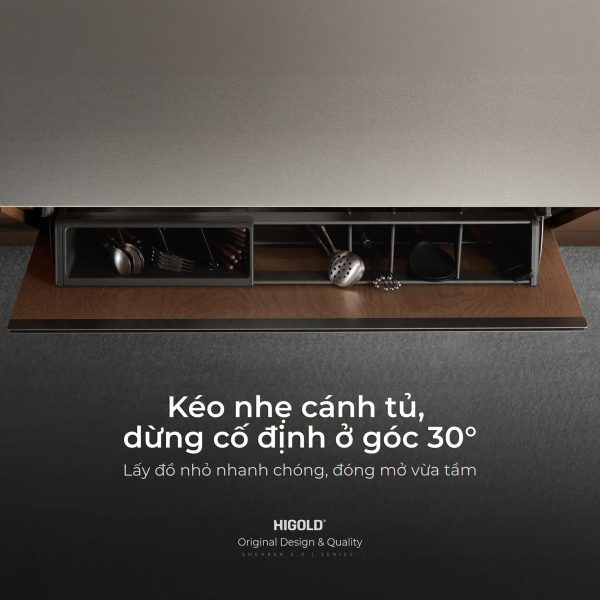 Kệ Bát Đĩa Hộp Nhôm Cao Cấp Dòng Mở Nhanh Shearer 5.0 (303712 - 700mm) - Ảnh 8