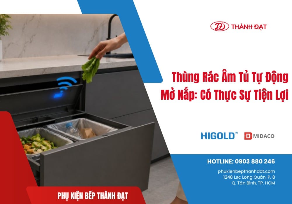 Thùng Rác Âm Tủ Tự Động Mở Nắp: Có Thực Sự Tiện Lợi Như Quảng Cáo? 1